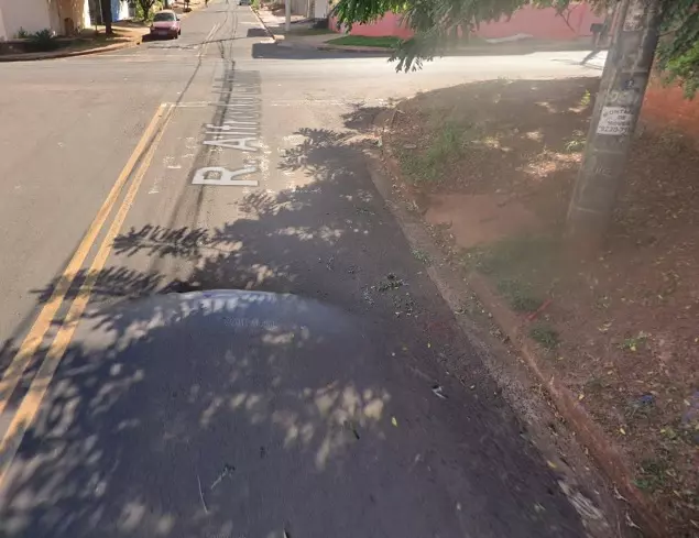 Rua onde aconteceu crime