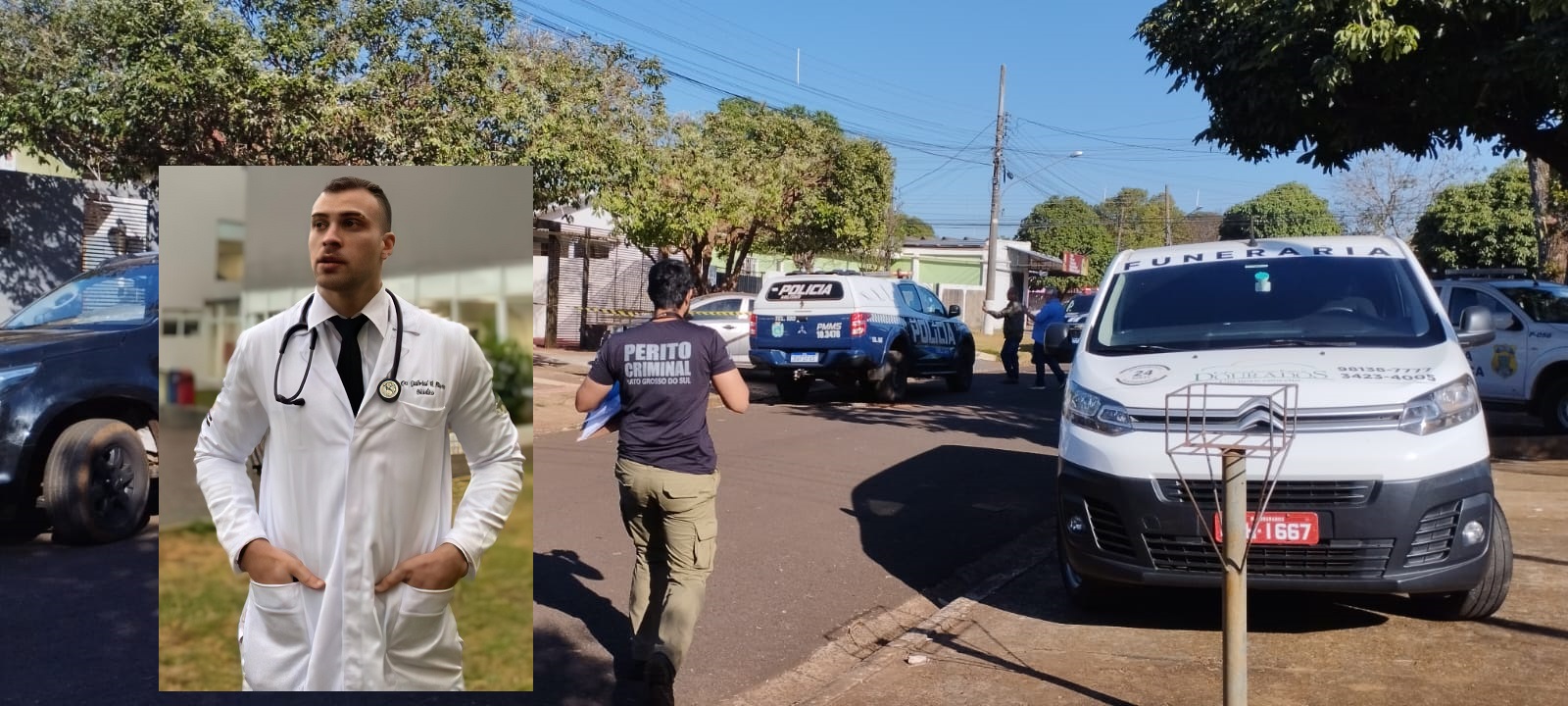 O corpo do médico foi encontrado com mãos e pés amarrados - Foto: Leandro Holsbach