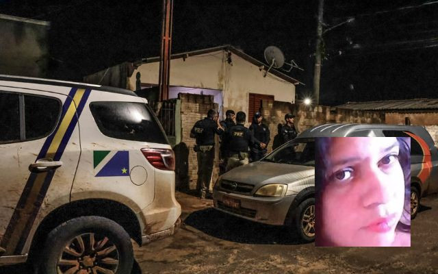 Gilka foi encontrada morta pelos PRFs que efetuaram a prisão do assassino; Foto: Midiamax; Montagem: Ligado Na Notícia