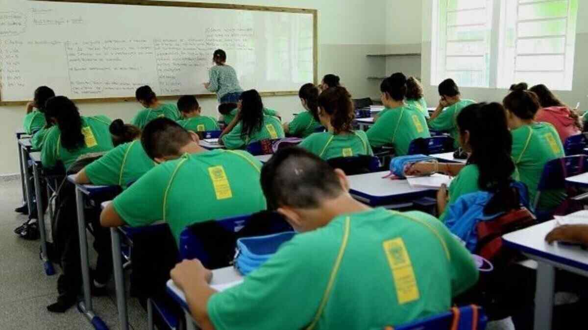 Sala de aula da rede estadual de ensino (Divulgação, SED)