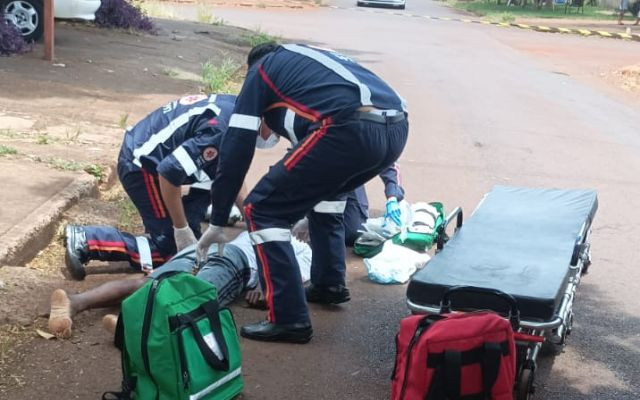 Haitiano ficou gravemente ferido; Fotos: Adilson Domingos/Ligado Na Notícia