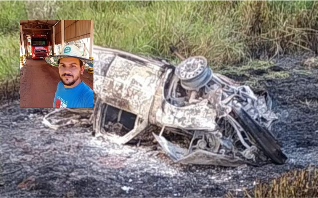 Leandro morreu carbonizado; Foto: Ligado Na Redação