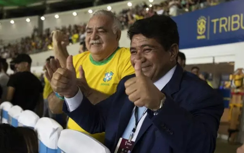 Ednaldo Rodrigues Gomes com Francisco Cezário (Foto: Divulgação)