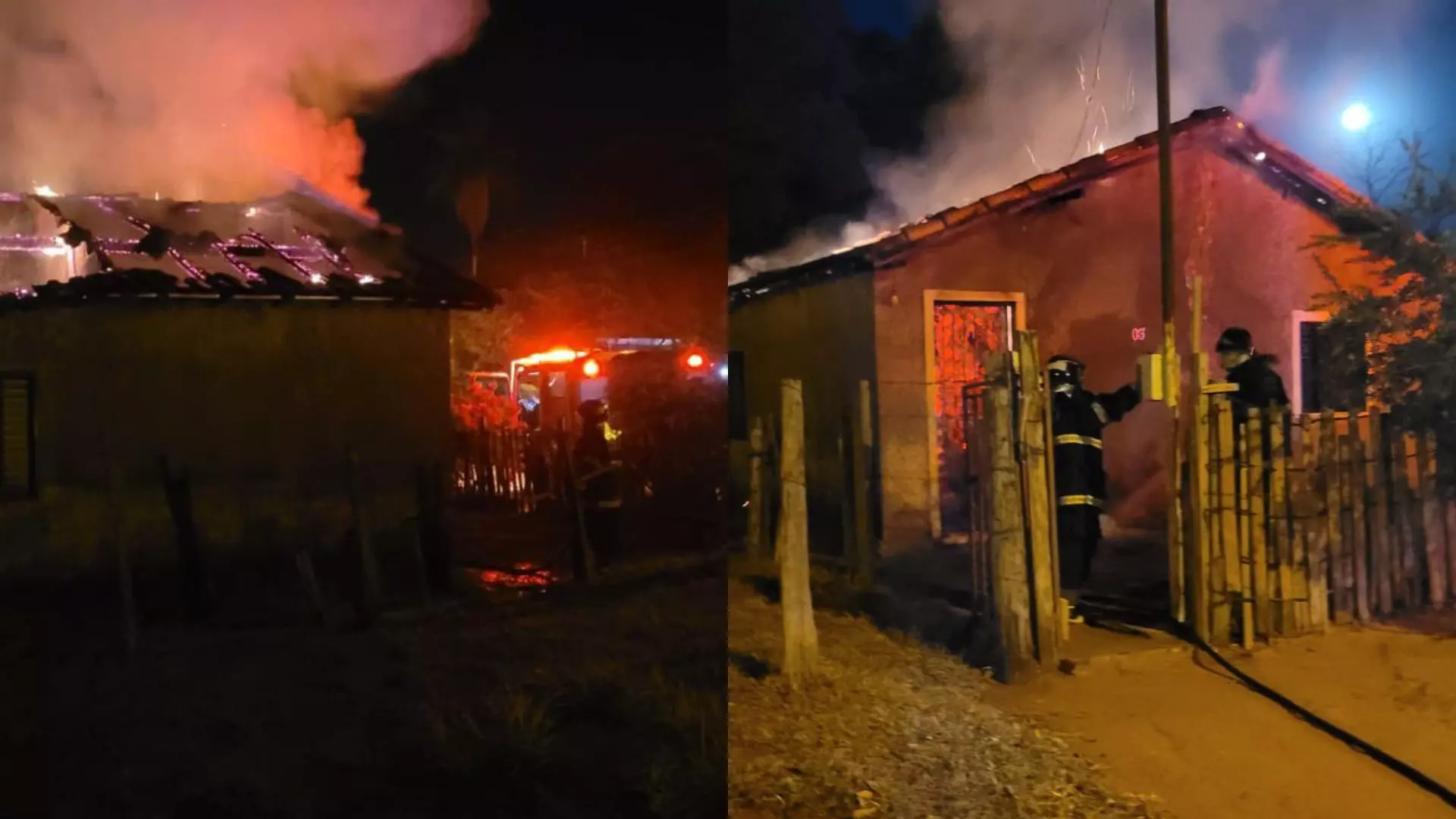 Casa da vítima foi destruída pelo fogo. (Divulgação)