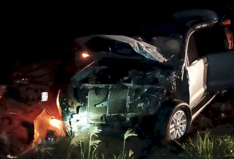 Colisão frontal entre a motocicleta e a SW4 foi na noite de ontem; Foto: MS News