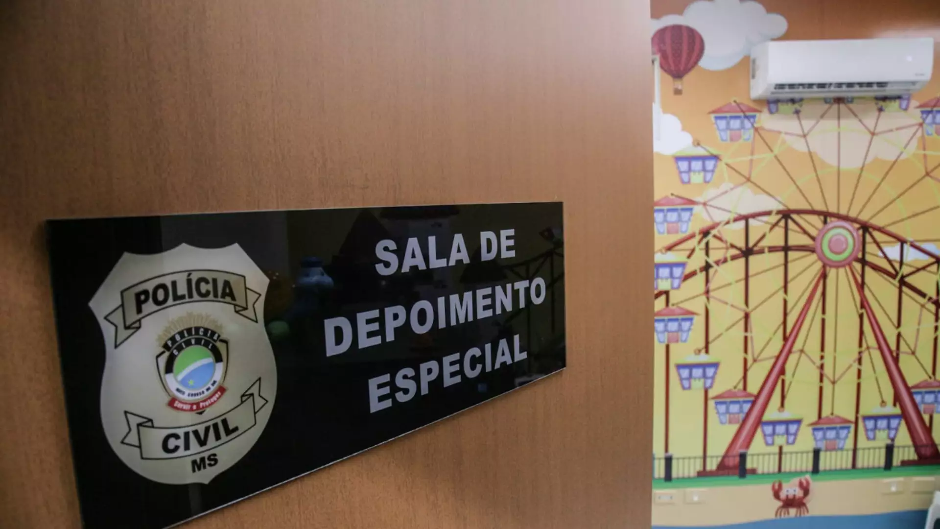 Sala de Depoimento Especial (Foto Henrique Arakaki/Jornal Midiamax)