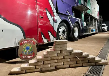 Tabletes de cocaína que estavam escondidos em ônibus (Foto: Divulgação)